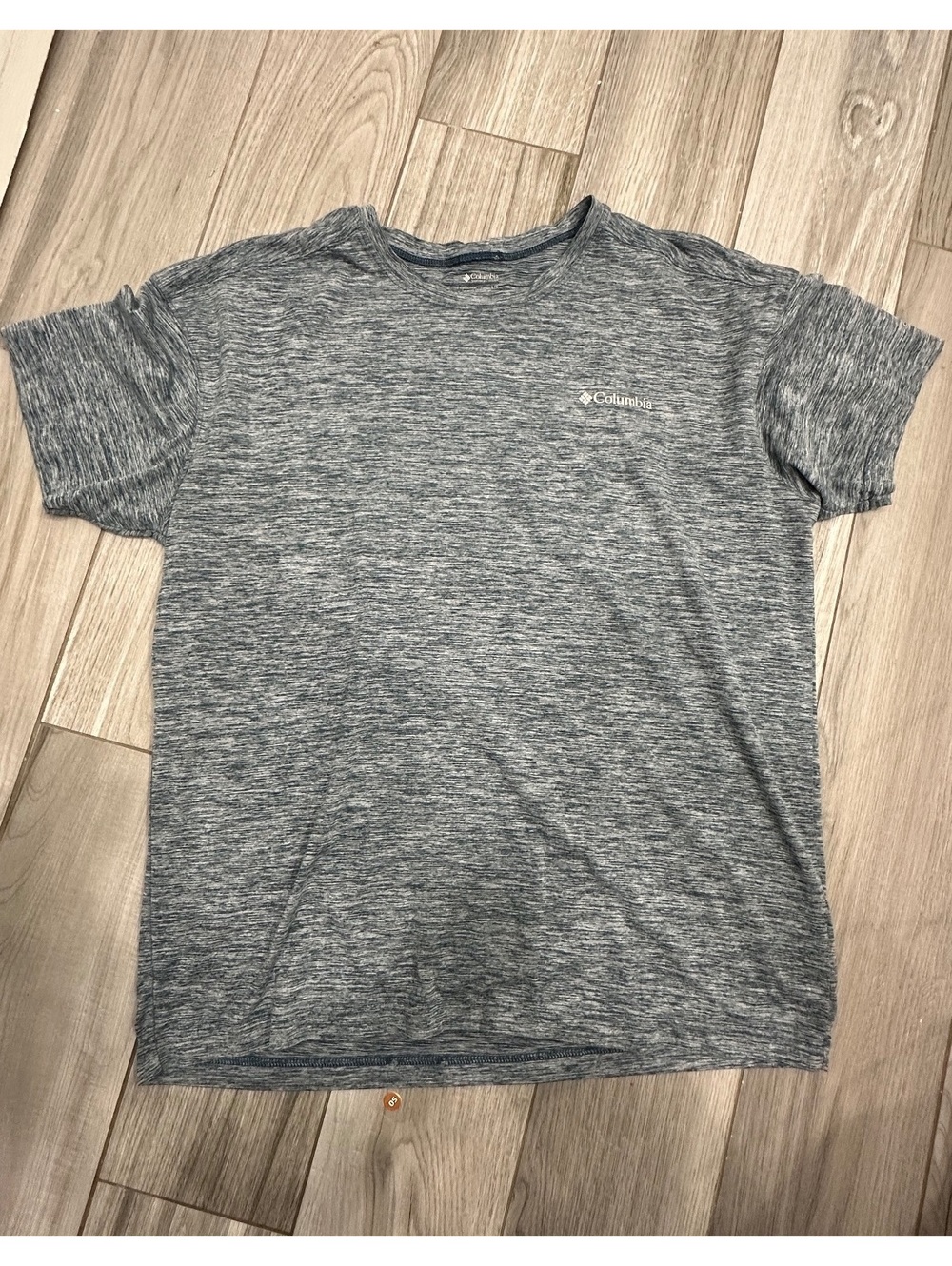Columbia Men's Gray Heathered Short Sleeve T-Shirt Large